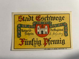 Allemagne Notgeld Eschwege 50 Pfennig - Collections