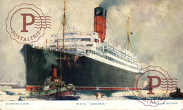 RMS SAMARIA   PUBLI  ROYAL HOTEL LOWESTOFT CUNARD WHITE STAR LINE SHIP BATEAU - Steamers