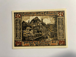 Allemagne Notgeld Wartburg 50 Pfennig - Collections