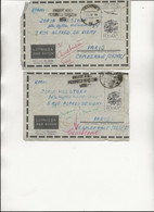 POLOGNE - 2 LETTRES ENTIERS POSTAUX  -OBLITERATIONS DIVERSES -ANNEE 1962-67 - Postwaardestukken