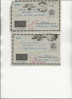POLOGNE - 2 LETTRES ENTIERS POSTAUX  -OBLITERATIONS DIVERSES -ANNEE 1962-67 - Stamped Stationery