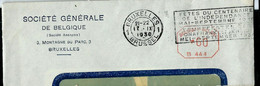 Env. (entière)  MR  BELGIQUE - BELGIE  60C - B 444 - Obl. BXL 17/09/1930 - ...-1959