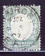 East Africa And Uganda 1904 King Edward  ½ Anna Stamp In Fine Used Stamp. - Protectorados De África Oriental Y Uganda