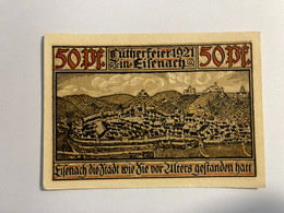 Allemagne Notgeld Wartburg 50 Pfennig - Collections