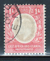 East Africa And Uganda 1904 King Edward  1 Anna Stamp In Fine Used Stamp. - East Africa & Uganda Protectorates