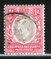 East Africa And Uganda 1904 King Edward  1 Anna Stamp In Fine Used Stamp. - East Africa & Uganda Protectorates