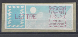 TIMBRE De DISTRIBUTEUR LISA (ATM) N° 95 - 75508 PARIS - 1985 Papier « Carrier »