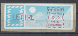 TIMBRE De DISTRIBUTEUR LISA (ATM) N° 95 - 69123 LYON - 1985 « Carrier » Papier