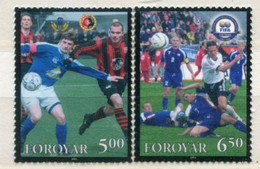 FAEROE ISLANDS 2004 Centenary Of FIFA MNH / **.  Michel 499-500 - Faroe Islands