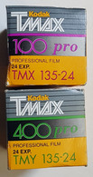 PHOTOGRAPHIE - LOT DE 6 BOÎTES DE PELLICULES VIERGES - 135 - POLAROID, KODAK GOLD - KODAK TMAX PRO - ANNEE 90 - 35mm -16mm - 9,5+8+S8mm Film Rolls
