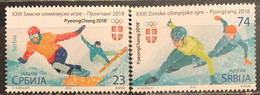 Serbia, 2018 , Mi: 769/70 (MNH) - Hiver 2018 : Pyeongchang