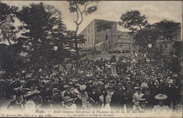 CPA CP Alais Alès 30 Grand Concours International De Musiques Des 24 25 26 Juin 1905 Public à La Fête Du Bosquet 1906 - Alès