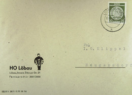 DDR: Dienst-Brief Mit 20 Pfg LÖBAU (SACHS) Vom 10.12.59 Abs: HO Löbau Mit LOGO Nach Neugersdorf/Sa. Knr: 37 - Service