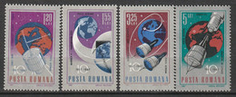 ROUMANIE - PA N°210/3 ** (1967) Espace - Ongebruikt