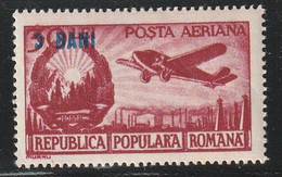 ROUMANIE - PA N°59 * (1952) Surchargé - Unused Stamps