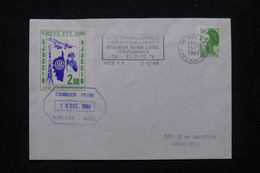 FRANCE - Timbre De Grêve De Ajaccio Sur Enveloppe En 1988 Pour Nice - L 114866 - Documents