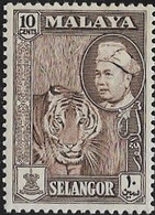 Malaya Selangor  Scott 107 Mint Never Hinged - Asia (Other)