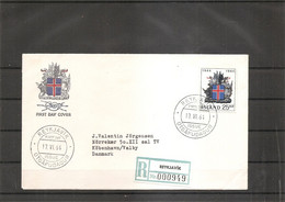 Islande ( FDC De 1964 Voyagé En Recommandé De Reykjavik  Vers Le Danemark à Voir) - Briefe U. Dokumente