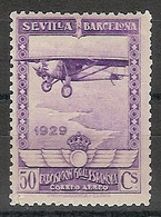 España 0451 ** Expo Sevilla Y Barcelona Aereo. 1929 - Nuevos