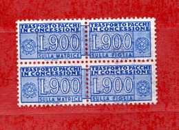 Italia ° - 1981 - Pacchi In Concessione. Lire. 900 - Coppia.   Unif. 21.  USATI. - Colis-concession