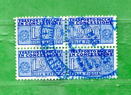 Italia ° - 1981 - Pacchi In Concessione, Lire. 900 Coppia  Unif. 21.  USATI. - Consigned Parcels