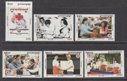 2005 Cambodia Red Cross Health Complete Set Of 6 MNH - Cambodge