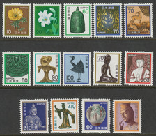 Japan 1980 Sc 1422-35 Japon Set MNH** - Unused Stamps
