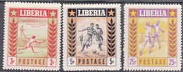 LIBERIA  SCOTT NO. 347-49  MNH  YEAR  1955 - Liberia