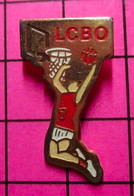 722 Pin's Pins / Beau Et Rare / THEME SPORTS / CLUB BASKET-BALL LCBO BRETTEVILLE SUR ODON - Basketball