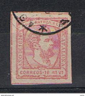 CATALOGNA:  1874  COMUNITA'  AUTONOMA  -  16 Ma. ROSA  US. -  YV/TELL. 5 - Usados