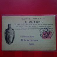 PARIS CARTE PUB A.CLAVEL RUE AMELOT MACHINES OUTILLAGE QUINCAILLERIE - Other & Unclassified