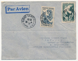 FRANCE - Env. Affr Composé Conférence De Paris - Pour Brazzaville - Cad "La Rochelle" 30/7/1948 - Lettres & Documents