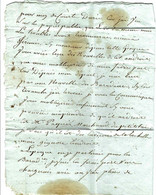 EMEUTES  à St Domingue Haiti COLONS TRAITE NEGRIERE ESCLAVAGE  1793 LETTRE Par Dupeyrou Colon à St Domingue - Historische Dokumente