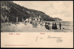 F5633 - TOP Sellin Rügen - Strand Seebrücke Landungsbrücke Seesteg - Verlag Edwin Gauge Bergen - Sellin