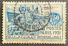 FRAOUB087U2 - Exposition Coloniale Internationale - 1.50 F Used Stamp - Oubangui-Chari - 1931 - Gebruikt