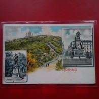 TORINO MONUMENTO TRAIN LITHOGRAPHIE - Other & Unclassified