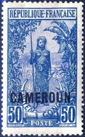 96  50c Bleu  Surch Cameroun Neuf *  ANNEE 1921 - Nuevos