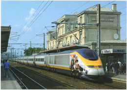 TGV Transmanche N°3018 Saint-Denis (93) 28/06/2010 Avec Pelliculage Du 70ème Anniversaire De L'appel Du 18 Juin 1940 - Trains