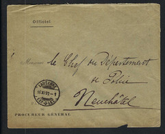SUISSE 1892: LSC En Franchise De Lausanne Pour Neuchâtel - Portofreiheit