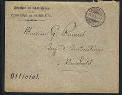SUISSE 1892: LSC En Franchise De Neuchâtel Pour Neuchâtel - Portofreiheit