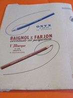 Protège-Livre/BAIGNOL & FARJON/ Certitude De Perfection /Crayon-Bille/Onyx/Librairie HACHETTE/Vers 1950           CAH316 - Book Covers