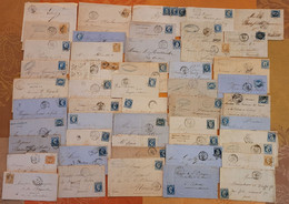 France - Lot De Lettres Classiques - DEPART 1 Euro - 50 Piéces - 1849-1876: Periodo Clásico