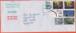 CANADA - 2004 - 7 Stamps - Viaggiata Da Malartic Per Schilde, Belgium - Lettres & Documents