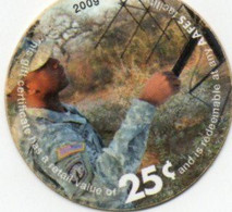 Stati Uniti D'America - 25 Cents - 2009  -Military Payment AAFES Certificates Series 13th Issue -Wor:P-M516 - Plastic - Serie 701