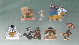 PINS PIN'S  DISNEY 1168 PIF HERCULE  EN RELIEF ARNAL 1945 OURS PARAPLUIE FRIPOUNET  LOT 7 PINS - Disney