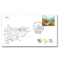 Israel 2018 World Stamp Championship Taj Mahal India Postmark Cover   (**) - Covers & Documents