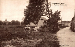 N°89792 -cpa Avernes -rue De Chantereine- - Avernes