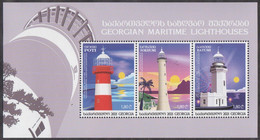 Georgia 2022 Mi# Bl Georgian Marine Lighthouses * * - Georgia