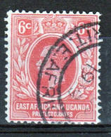 East Africa And Uganda 1912 King George V 6c Stamp In Fine Used Condition. - Protettorati De Africa Orientale E Uganda