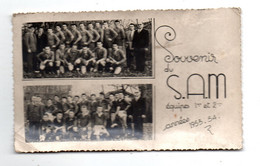Mauleon. Rugby. Souvenir Du S.A.M 1953-54.  Carte Photo Dos Blanc. - Mauleon Licharre